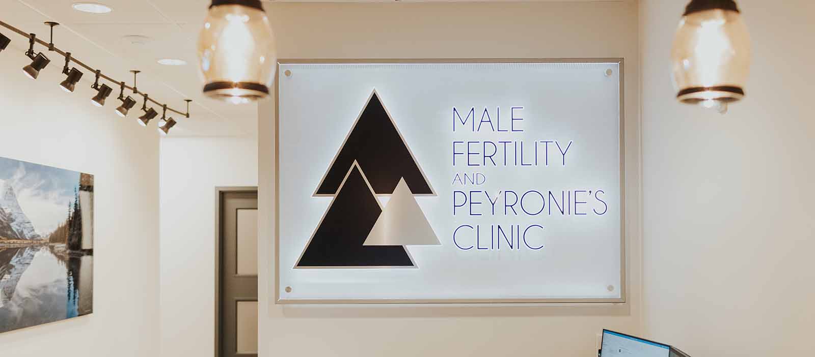 MFPC Main Entrance Male Fertility and Peyronie's Clinic Sign